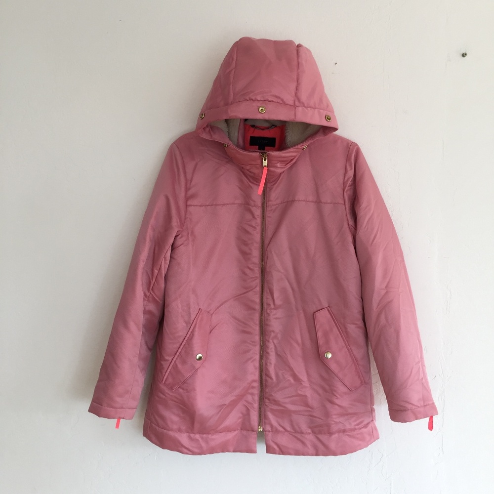 COPY - Pink J. Crew Parka Puffer Jacket